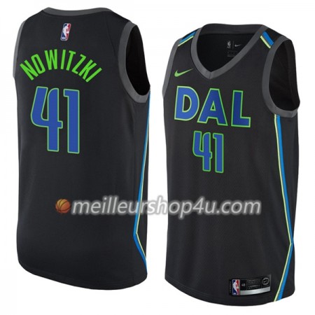 Maillot Basket Homme Dallas Mavericks Dirk Nowitzki 41 Nike City Edition Swingman